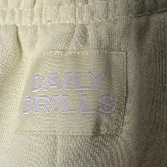 Daily Drills Monochrome Patch Lemonade Sweatpants Joggers XS/S - Picture 10 of 16